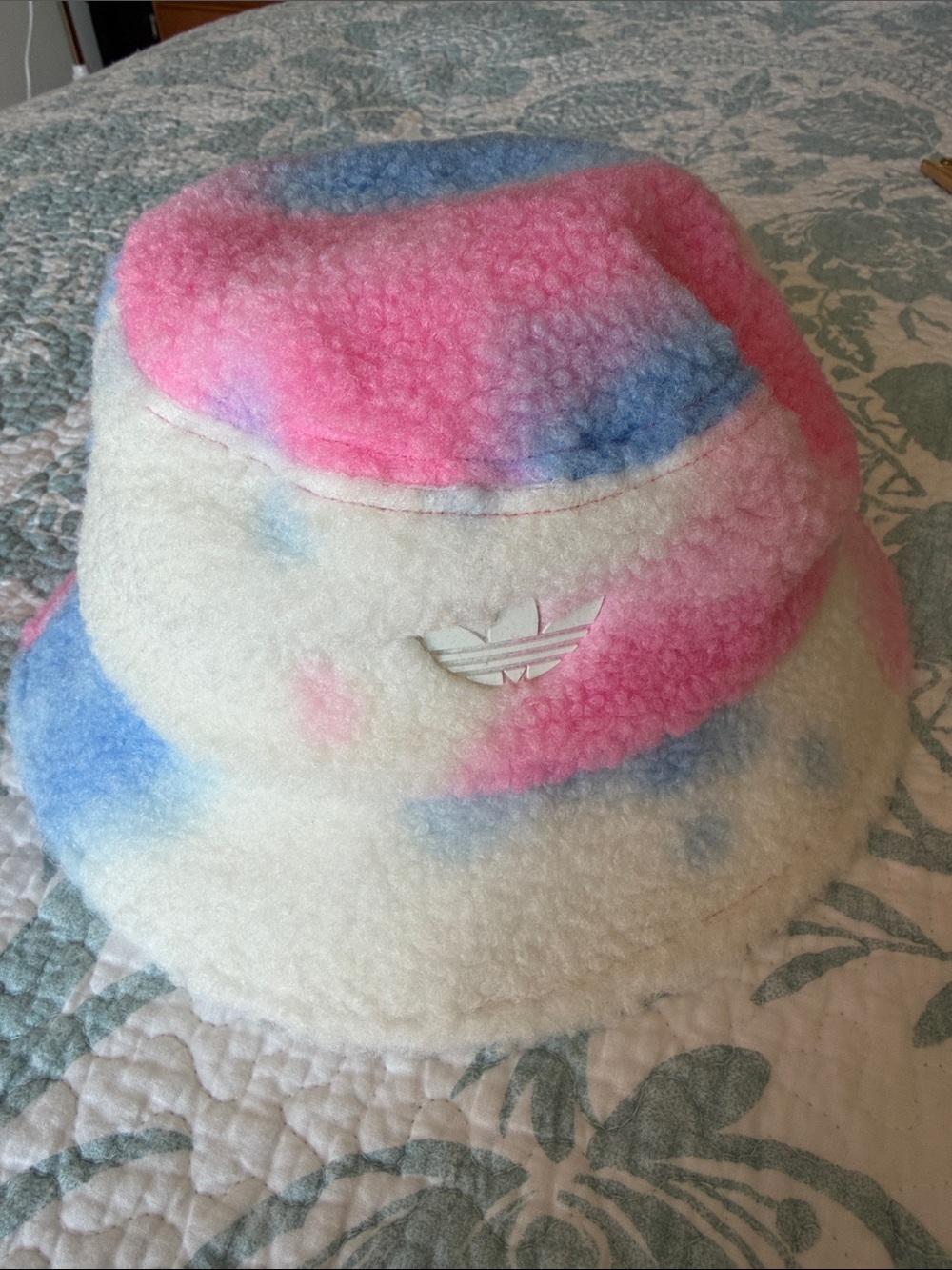 adidas Bucket Hat with Pink & Blue Tie-Dye